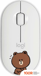 Мышь Logitech M350 PEBBLE LINE FRIENDS BROWN (БЕЛЫЙ) (176562)