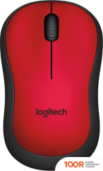 Мышь Logitech M221 (КРАСНЫЙ/ЧЕРНЫЙ) (176521)