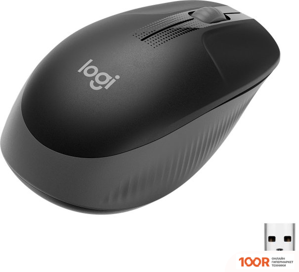 Мышь Logitech M190 (ЧЕРНЫЙ/ТЕМНО-СЕРЫЙ) (176510)