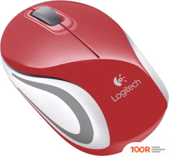 Мышь Logitech M187 (КРАСНЫЙ/СЕРЫЙ) (176505)