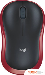 Мышь Logitech M186 (ЧЕРНЫЙ/КРАСНЫЙ) (176502)