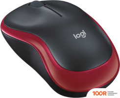 Мышь Logitech M186 (ЧЕРНЫЙ/КРАСНЫЙ) (176502)