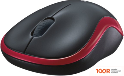 Мышь Logitech M186 (ЧЕРНЫЙ/КРАСНЫЙ) (176502)