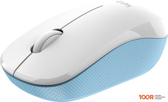 Мышь Havit HV-MS66GT (БЕЛЫЙ/ГОЛУБОЙ) (176150)