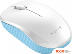 Мышь Havit HV-MS66GT (БЕЛЫЙ/ГОЛУБОЙ) (176150)