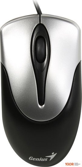 Мышь Genius NETSCROLL 100 V2 (ЧЕРНЫЙ/СЕРЕБРИСТЫЙ) (176069)