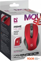 Мышь Defender PRIME MB-053 (КРАСНЫЙ) (175744)