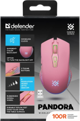 Мышь Defender PANDORA GM-502 (РОЗОВЫЙ) (175742)