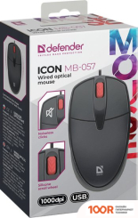 Мышь Defender ICON MB-057 (ЧЕРНЫЙ) (175719)