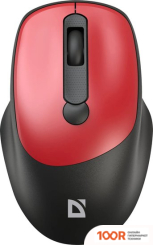 Мышь Defender FEAM MM-296 (ЧЕРНЫЙ/КРАСНЫЙ) (175703)