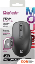 Мышь Defender FEAM MM-296 (ЧЕРНЫЙ) (175702)