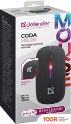 Мышь Defender CODA MB-261 (ЧЕРНЫЙ) (175685)