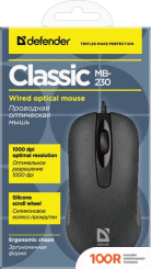 Мышь Defender CLASSIC MB-230 (4 КНОПКИ) (175682)