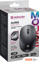 Мышь Defender AURIS MB-027 (ЧЕРНЫЙ) (175673)