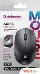 Мышь Defender AURIS MB-027 (ЧЕРНЫЙ) (175673)