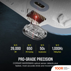 Мышь Corsair M75 WIRELESS RGB WHITE (175599)