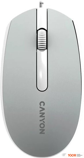 Мышь Canyon M-10 (СЕРЫЙ/БЕЛЫЙ) (175483)
