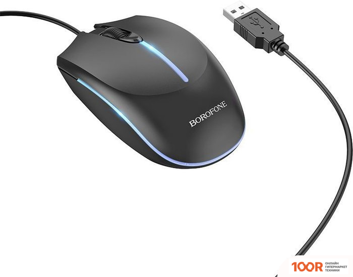 Мышь Borofone BG10 (ЧЕРНЫЙ) (175448)