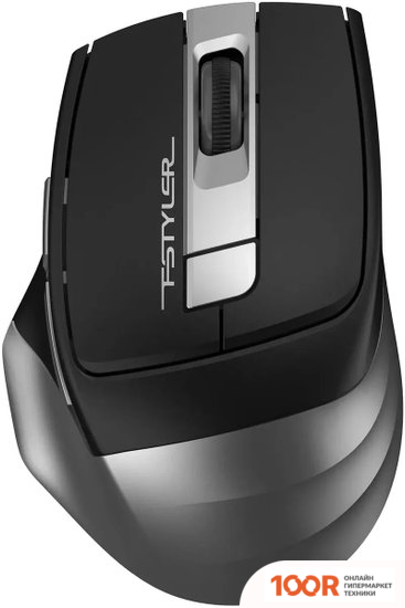 Мышь A4Tech FSTYLER FG35S (ЧЕРНЫЙ/СЕРЕБРИСТЫЙ) (175139)
