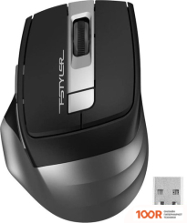 Мышь A4Tech FSTYLER FG35S (ЧЕРНЫЙ/СЕРЕБРИСТЫЙ) (175139)