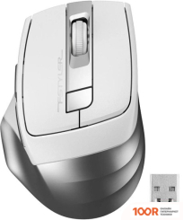Мышь A4Tech FSTYLER FG35S (БЕЛЫЙ/СЕРЕБРИСТЫЙ) (175138)