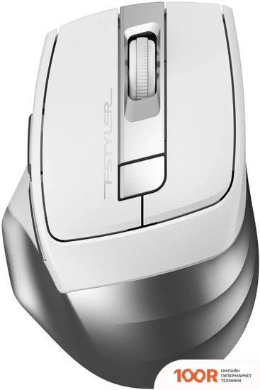 Мышь A4Tech FSTYLER FG35S (БЕЛЫЙ/СЕРЕБРИСТЫЙ) (175138)