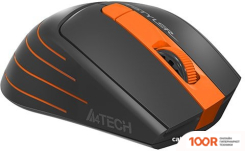 Мышь A4Tech FSTYLER FG30S (СЕРЫЙ/ОРАНЖЕВЫЙ) (175133)