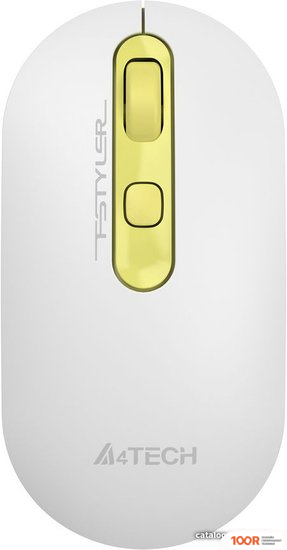 Мышь A4Tech FSTYLER FG20 (БЕЛЫЙ/ЗОЛОТИСТЫЙ) (175115)