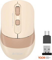 Мышь A4Tech FSTYLER FG10CS AIR (БЕЖЕВЫЙ/КОРИЧНЕВЫЙ) (175081)