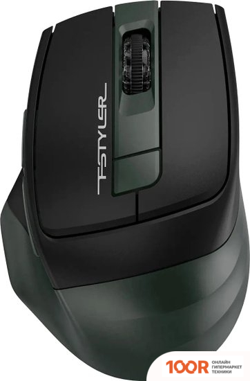 Мышь A4Tech FSTYLER FB35S (ЧЕРНЫЙ/ТЕМНО-ЗЕЛЕНЫЙ) (175075)