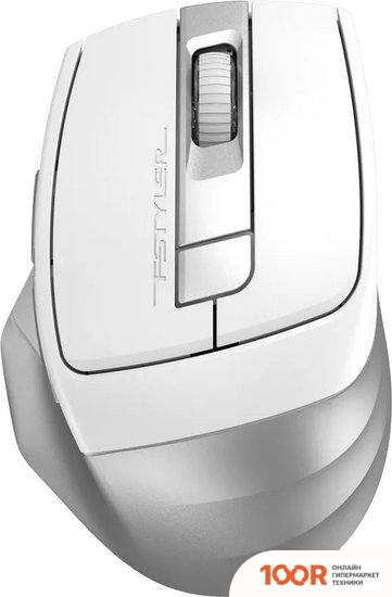 Мышь A4Tech FSTYLER FB35CS (БЕЛЫЙ/СЕРЕБРИСТЫЙ) (175070)