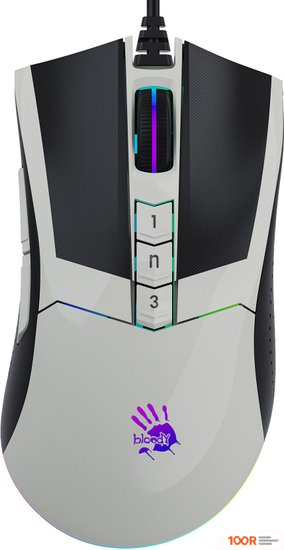 Мышь A4Tech BLOODY W90 MAX (БЕЛЫЙ/ЧЕРНЫЙ) (175030)