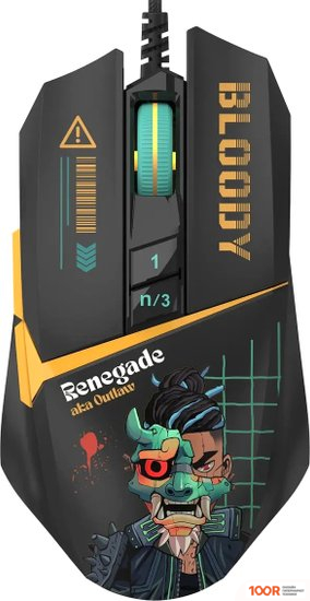 Мышь A4Tech BLOODY W63 MAX RENEGADE (ЧЕРНЫЙ) (175020)