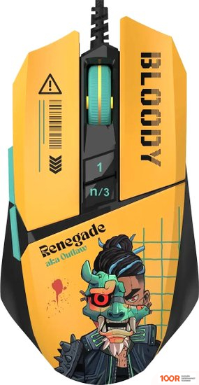 Мышь A4Tech BLOODY W63 MAX RENEGADE (ЖЕЛТЫЙ) (175019)