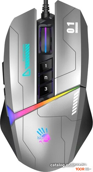 Мышь A4Tech BLOODY W60 MAX (СЕРЫЙ) (175014)