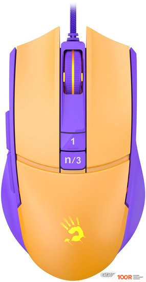 Мышь A4Tech BLOODY L65 MAX (ЖЕЛТЫЙ/ФИОЛЕТОВЫЙ) (174986)