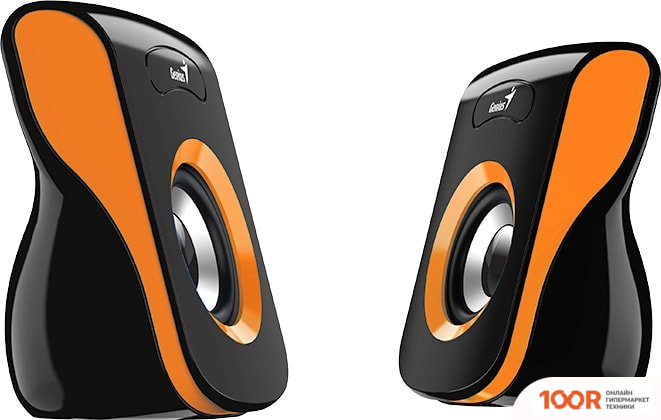 Акустика Genius SP-Q180 (ЧЕРНЫЙ/ОРАНЖЕВЫЙ) (174633)