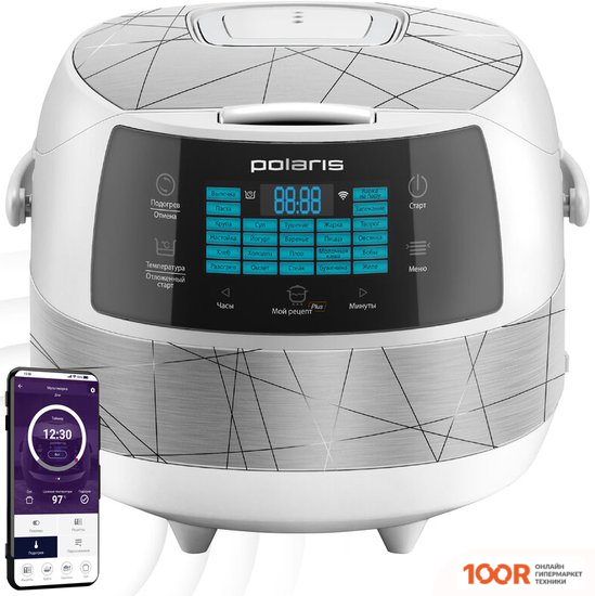 Мультиварка Polaris PMC 5017 WI-FI IQ HOME (СЕРЕБРИСТЫЙ) (174259)