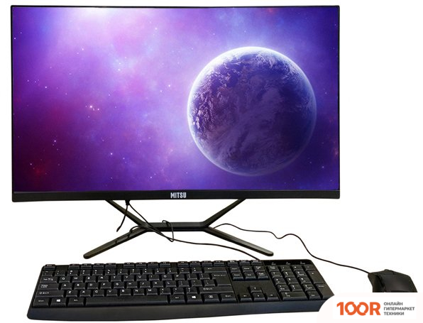 Моноблок Mitsu AIO-O2308B, 23,8", IPS, CORE I5, DDR4 8GB (172336)