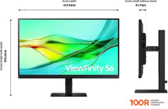 Монитор Samsung VIEWFINITY S6 LS27D600UAUXEN (168509)