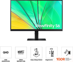 Монитор Samsung VIEWFINITY S6 LS27D600EAUXEN (168508)