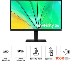 Монитор Samsung VIEWFINITY S6 LS24D600EAUXEN (168502)