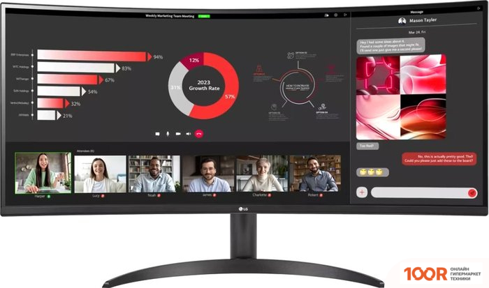 Монитор LG ULTRAWIDE 34WR50QC-B (167344)