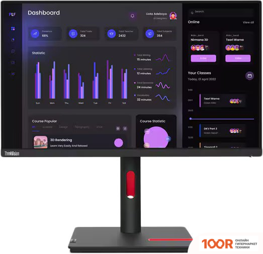 Монитор Lenovo THINKVISION T24I-30 63CFMATXEU (167080)