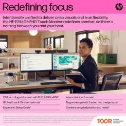 Монитор HP E24T G5 6N6E6AA (166378)