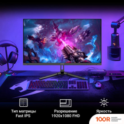 Монитор Digma OVERDRIVE 24P410F (ЧЕРНЫЙ) (165978)