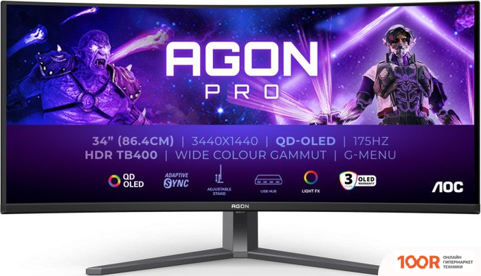 Монитор AOC AGON PRO QD-OLED AG346UCD (165056)