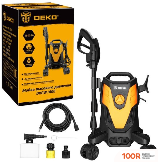 Мойка высокого давления Deko DKCW1800 083-2033 (163706)