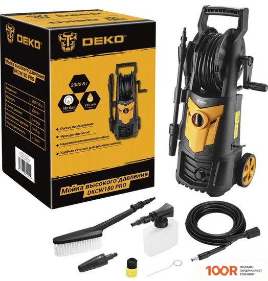 Мойка высокого давления Deko DKCW180 PRO 083-2027 (163705)