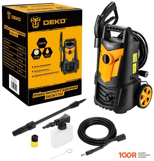 Мойка высокого давления Deko DKCW1750 084-2042 (163704)